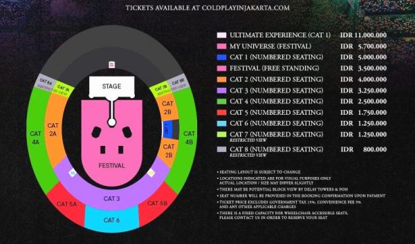 Jreng..Tiket Presale Konser Coldplay Resmi Dibuka