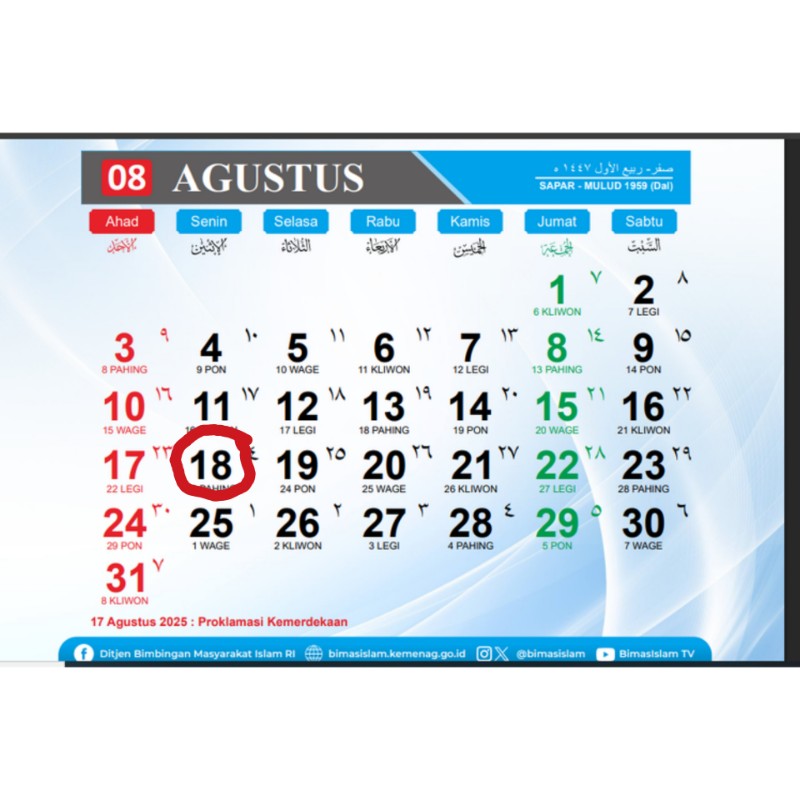 18 Agustus