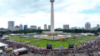 Suasana Bazar & Pasar rakyatDi Monas pukul 16.30 wib... Bazar Rakyat